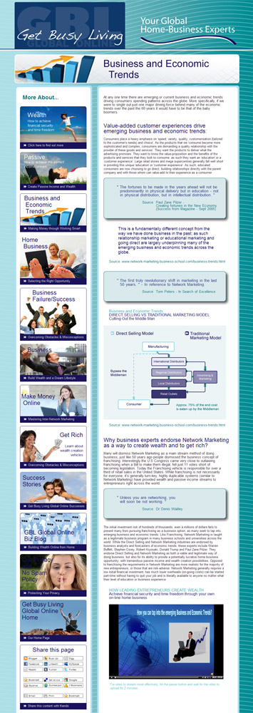 Get Busy Living Global Online